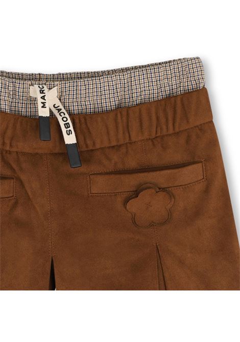 Shorts scamosciato con applicazione THE MARC JACOBS KIDS | W60985367